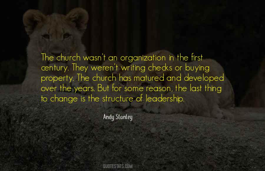 Organization Leadership Quotes #1316884