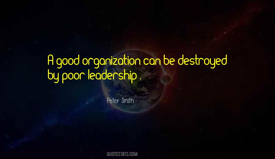 Organization Leadership Quotes #1770084