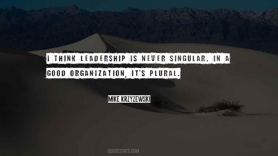 Organization Leadership Quotes #279223