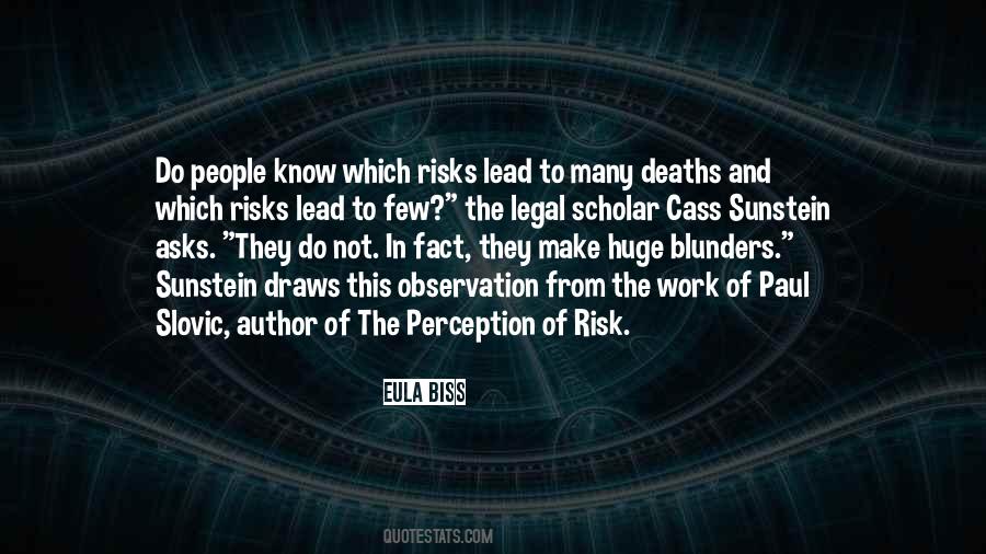 Risk Perception Quotes #102616