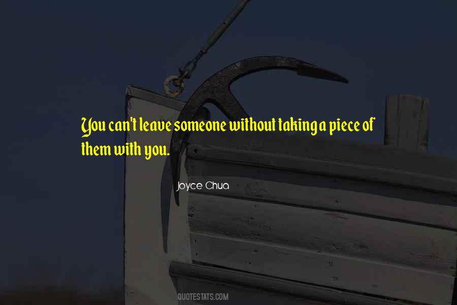 Taking Leave Quotes #1483096