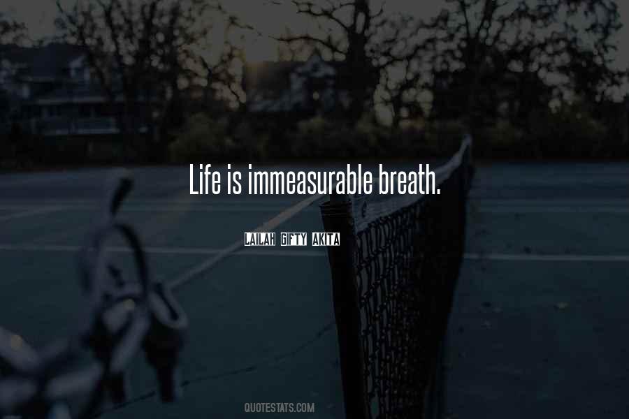 Life Is Immeasurable Quotes #1512363