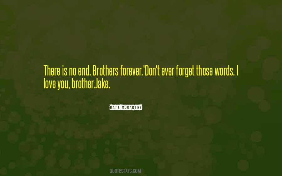 Brother I Love You Quotes #113448