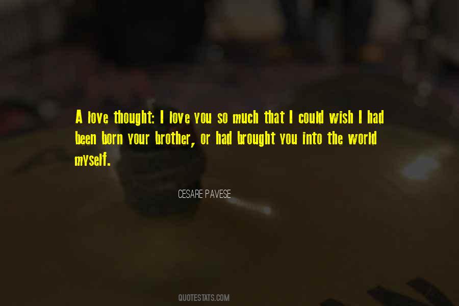Brother I Love You Quotes #1445892