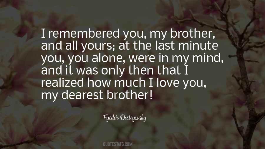 Brother I Love You Quotes #318121