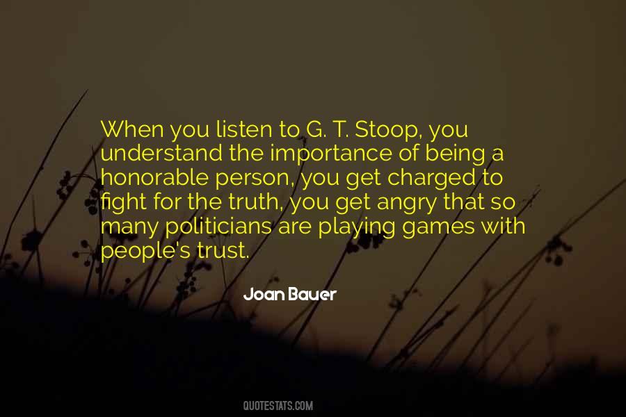 Importance Of Trust Quotes #1022782