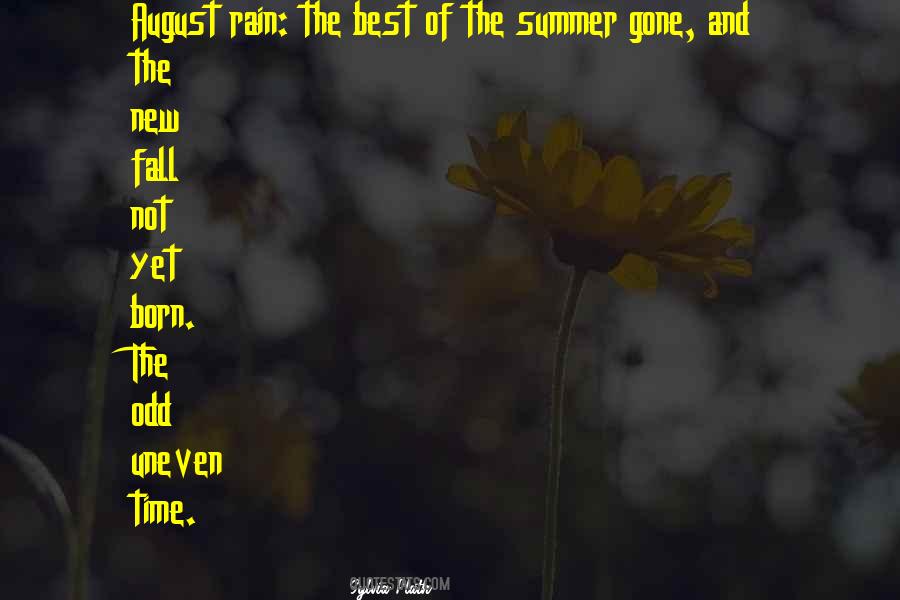 Quotes About Summer August #860374