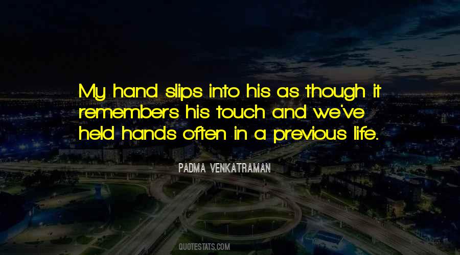 Hand Touch Quotes #352303