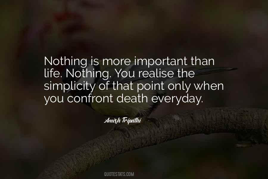 Nothing Is More Important Than You Quotes #1160959