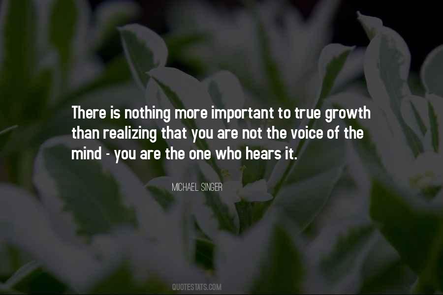 Nothing Is More Important Than You Quotes #1305227