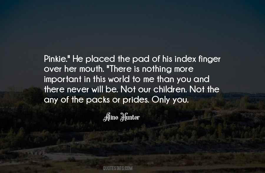 Nothing Is More Important Than You Quotes #681911