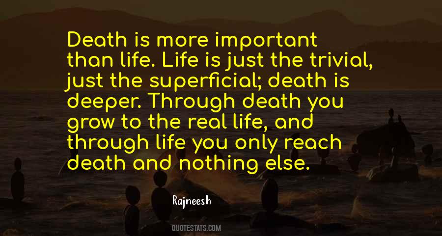 Nothing Is More Important Than You Quotes #726746