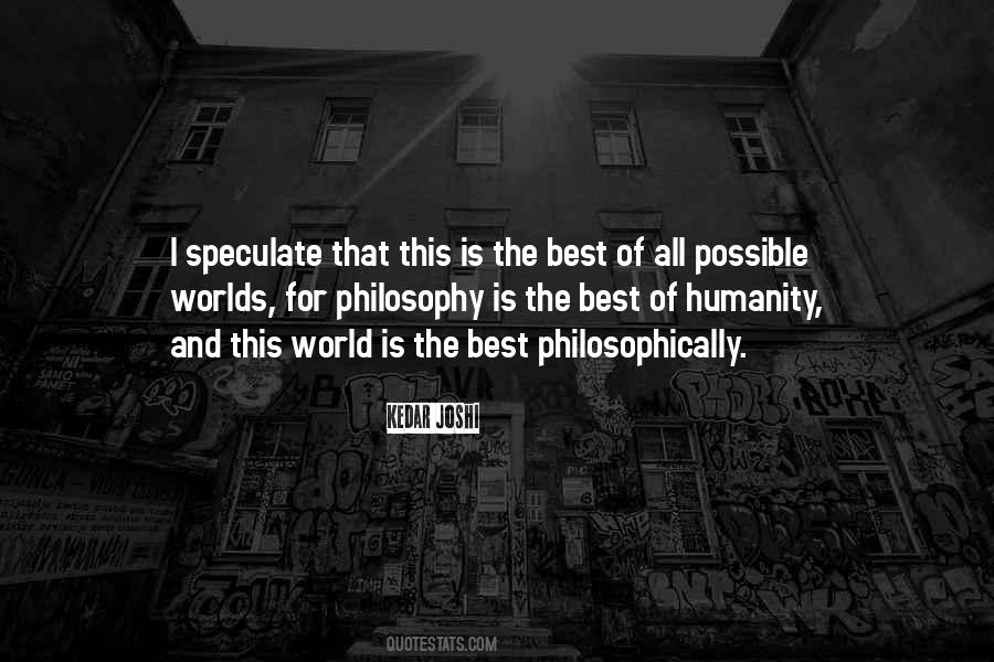 Best Of All Possible Worlds Quotes #215251