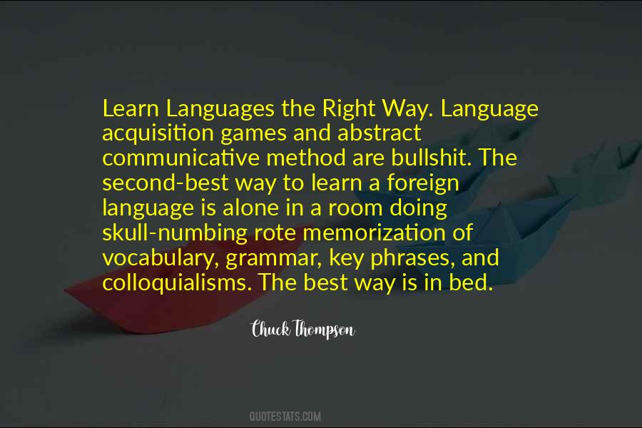 Learn A Second Language Quotes #1668449
