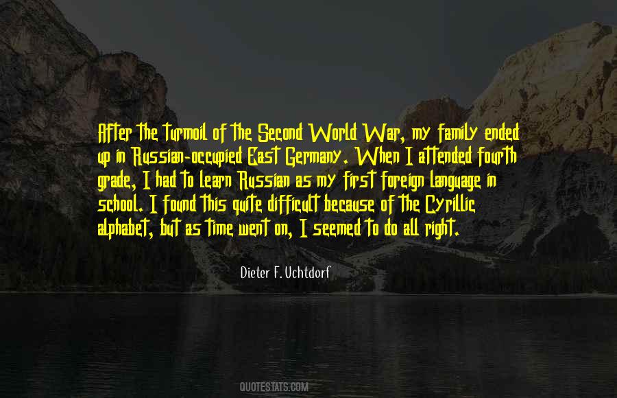 Learn A Second Language Quotes #1813109