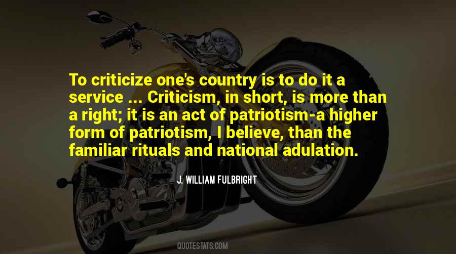 Patriotism Criticism Quotes #311233