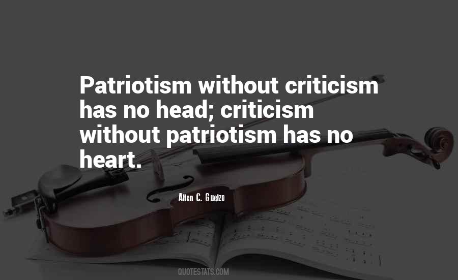 Patriotism Criticism Quotes #416726