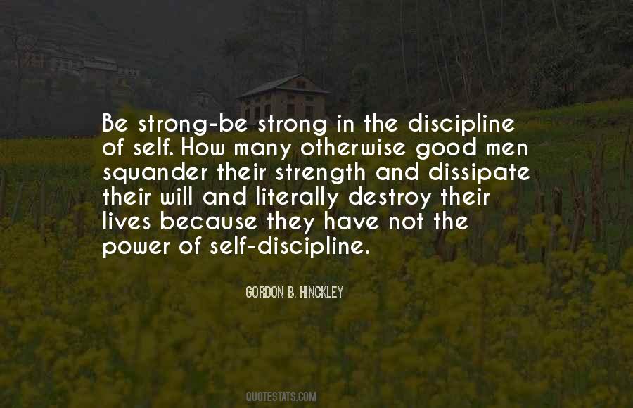Power Of Self Discipline Quotes #794297
