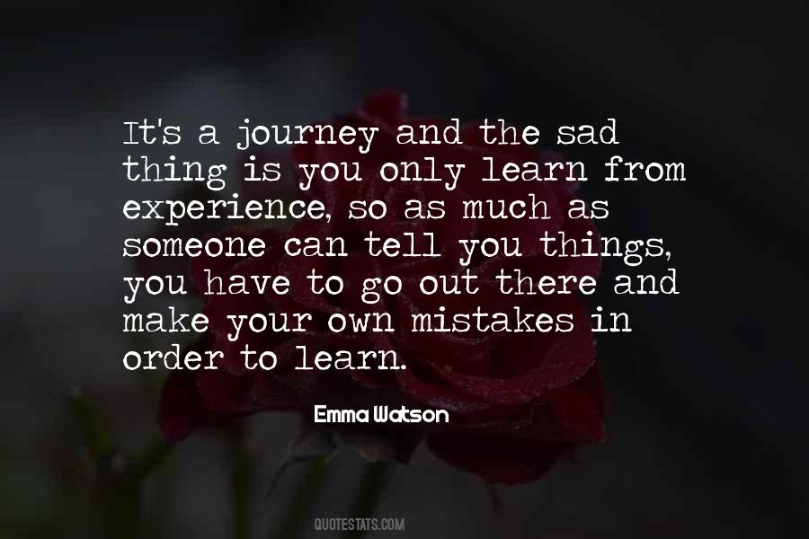 Learn Mistakes Quotes #1361807