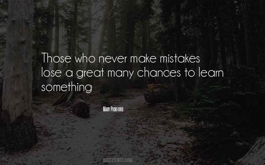 Learn Mistakes Quotes #776033