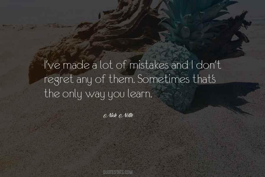 Learn Mistakes Quotes #814775