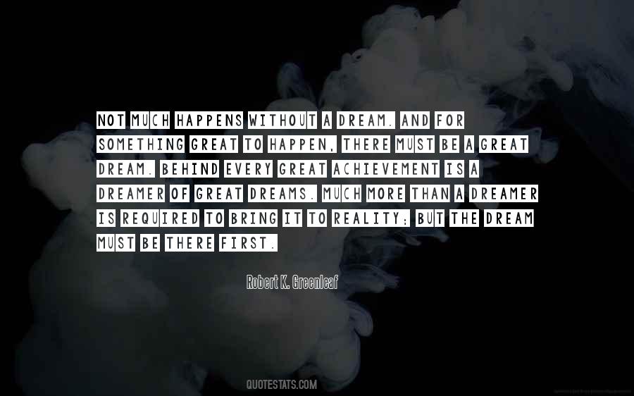 Great Dream Quotes #1212824