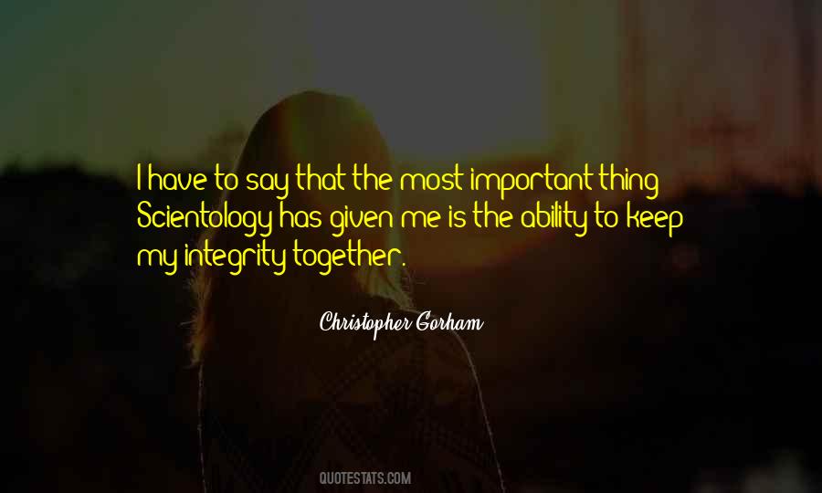My Integrity Quotes #884673