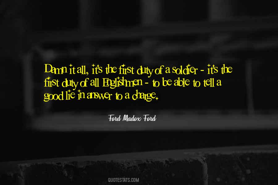 Duty Of A Soldier Quotes #1479735
