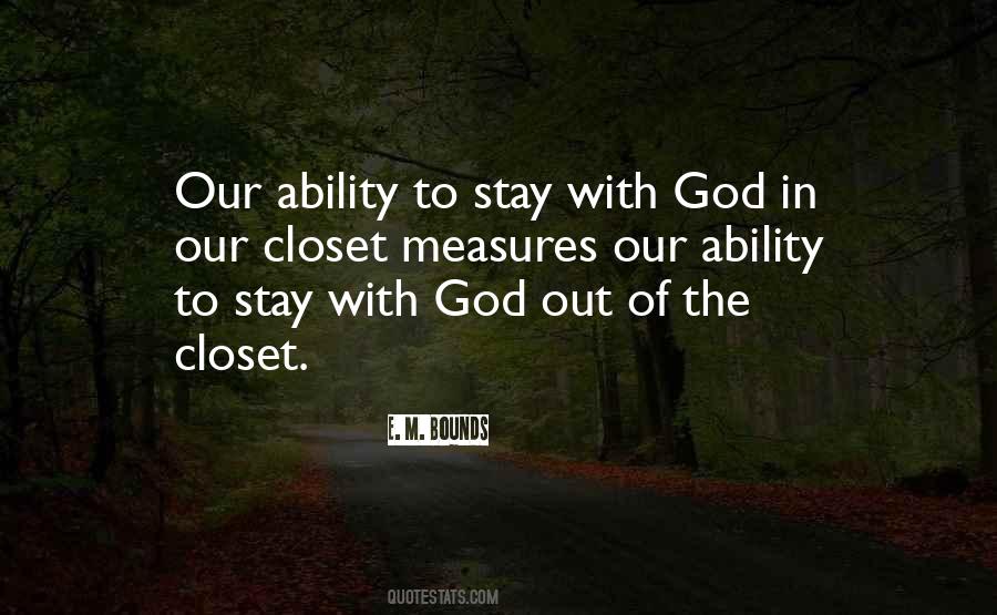 Stay With God Quotes #82683