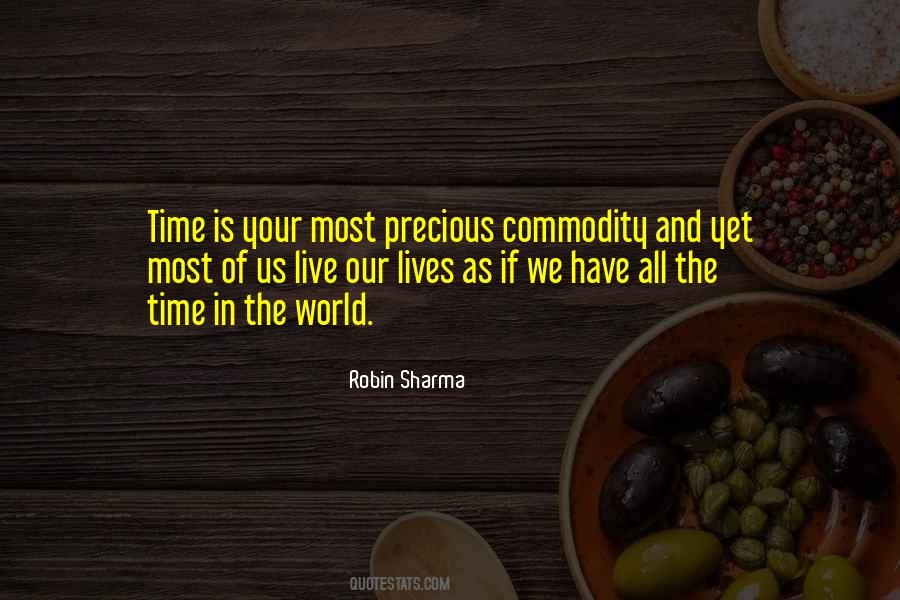 Time Is A Commodity Quotes #1820720