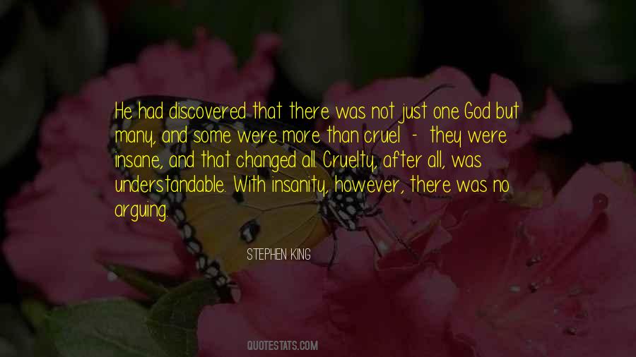 Cruel God Quotes #477653