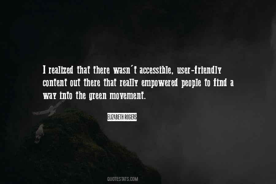 Quotes About The Green Movement #621611