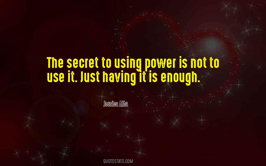 Having Power Quotes #1082625