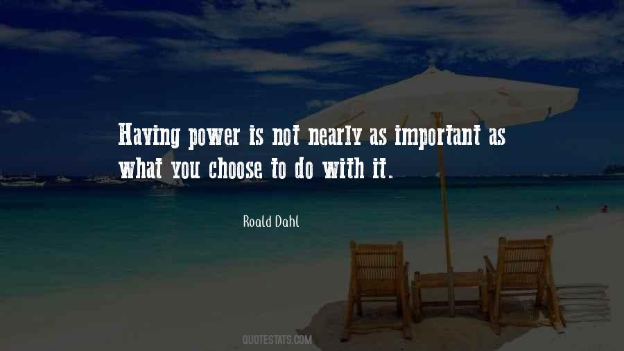 Having Power Quotes #1609740