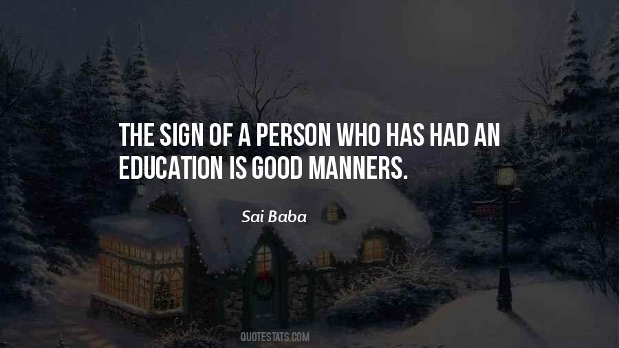 Education And Manners Quotes #738670