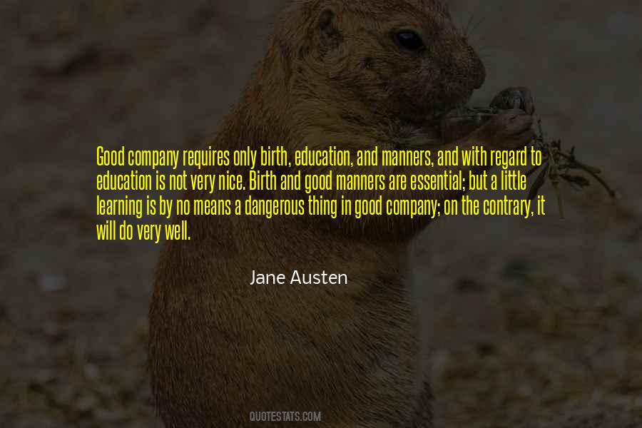 Education And Manners Quotes #827885