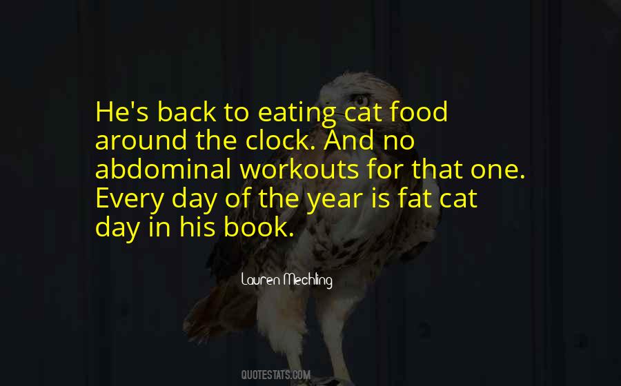 Cat Eating Quotes #894682