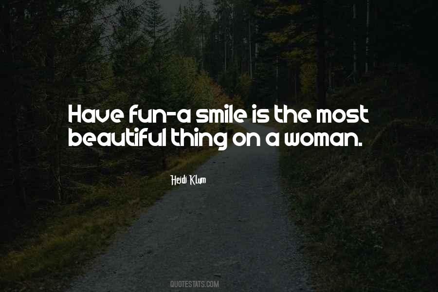 Smile Woman Quotes #1129378