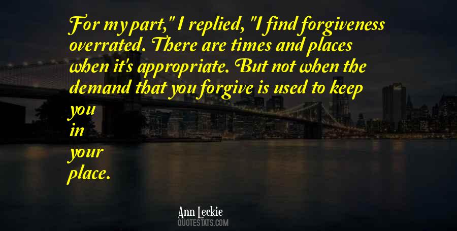 Forgiveness Is For You Quotes #941265