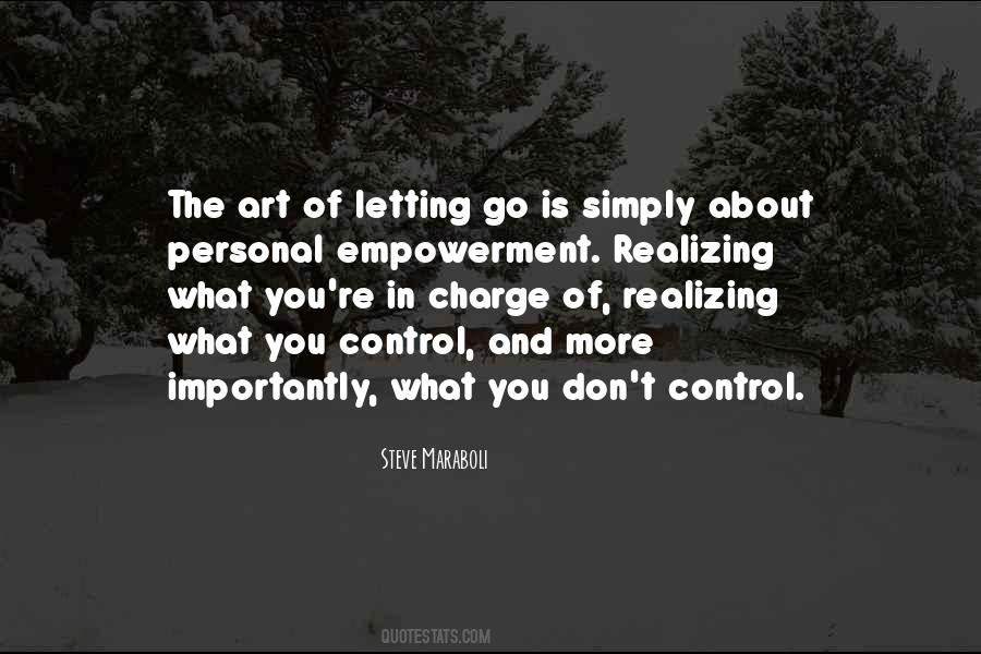 The Art Of Letting Go Quotes #1047425