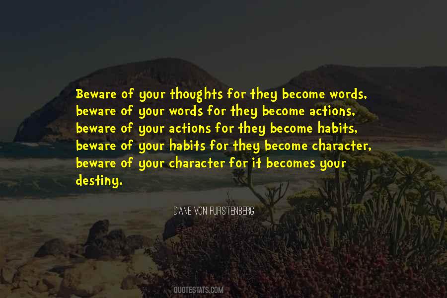 Thoughts Words Actions Quotes #1149856