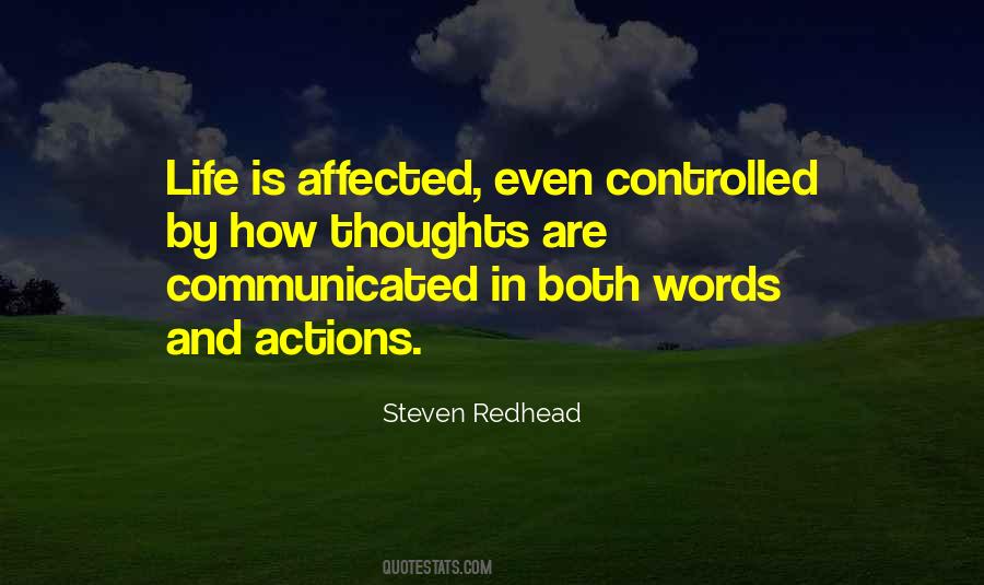 Thoughts Words Actions Quotes #251700
