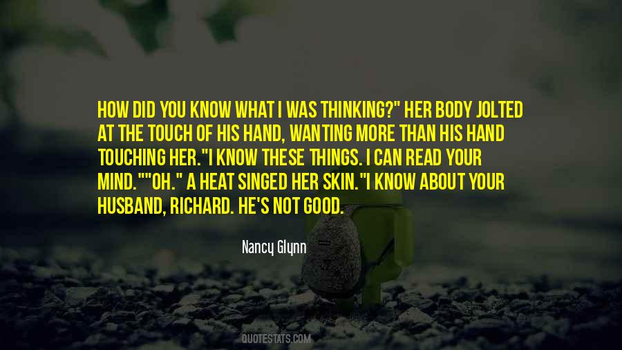Touch Of Your Hand Quotes #1245112