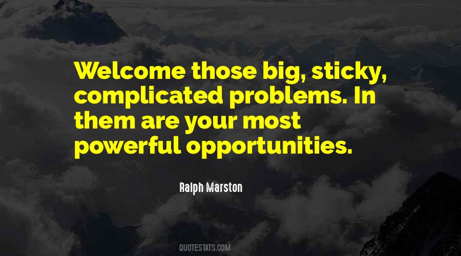 Problems Are Opportunities Quotes #333080