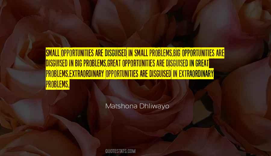Problems Are Opportunities Quotes #669726