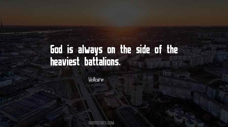 God Is Always On Your Side Quotes #1627508