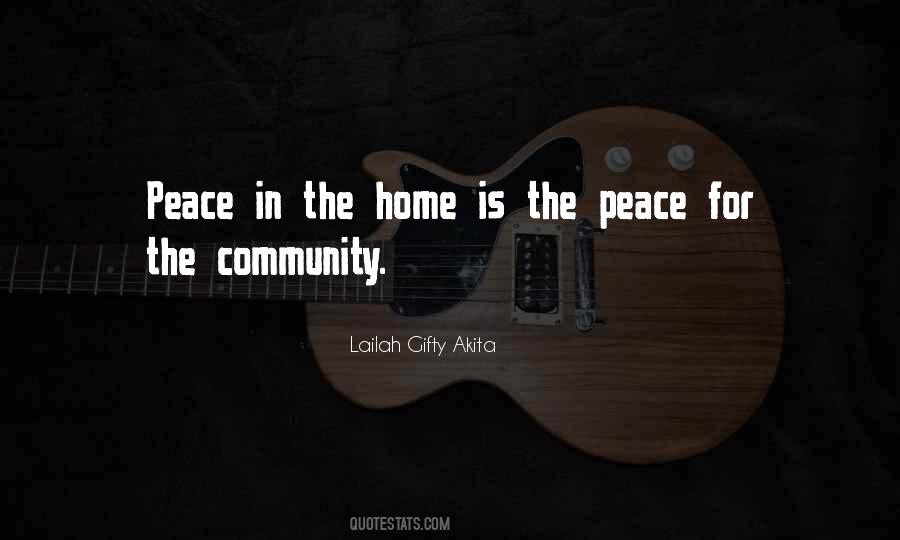 Home Is Peace Quotes #608812