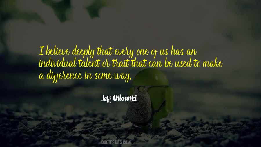 An Individual Can Make A Difference Quotes #651132
