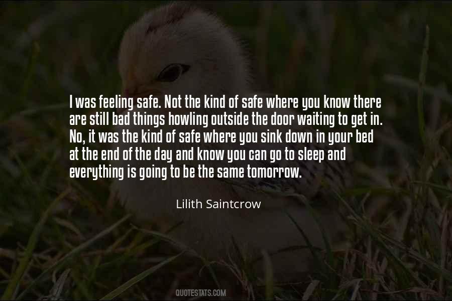 Safe Feeling Quotes #1178551