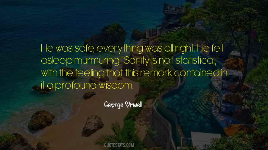 Safe Feeling Quotes #492586